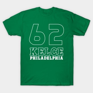 Kelce Jersey - 62 // Typography Design T-Shirt